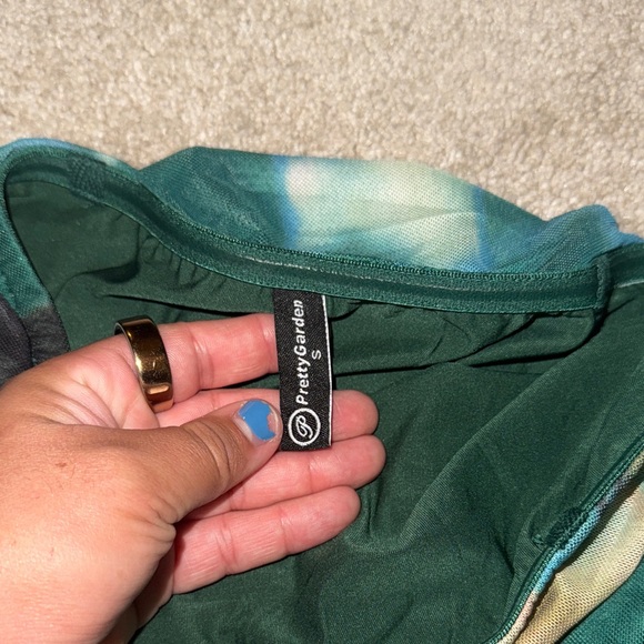 Multicolor Strapless Dress - Picture 5 of 5